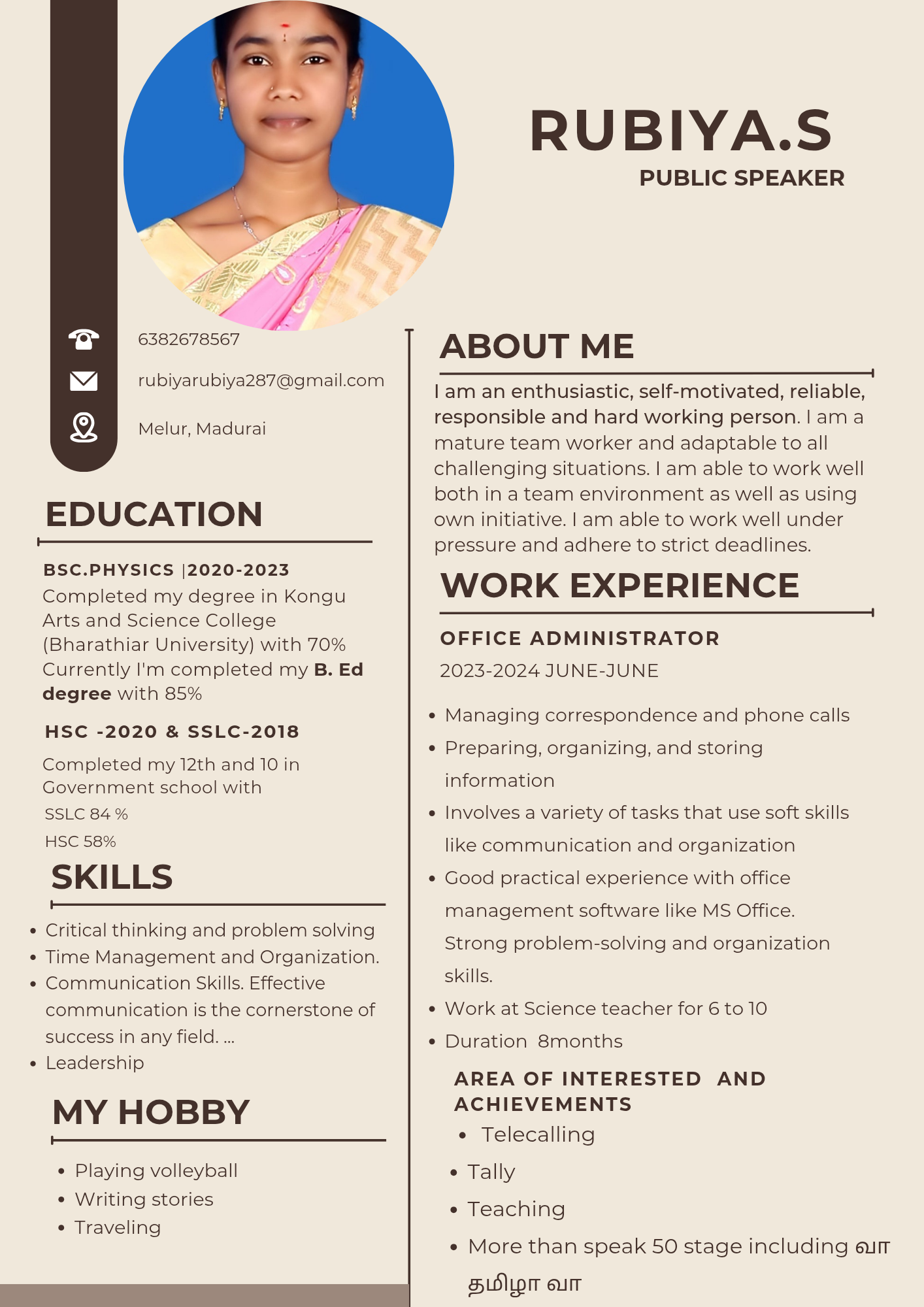 Teacher Profile